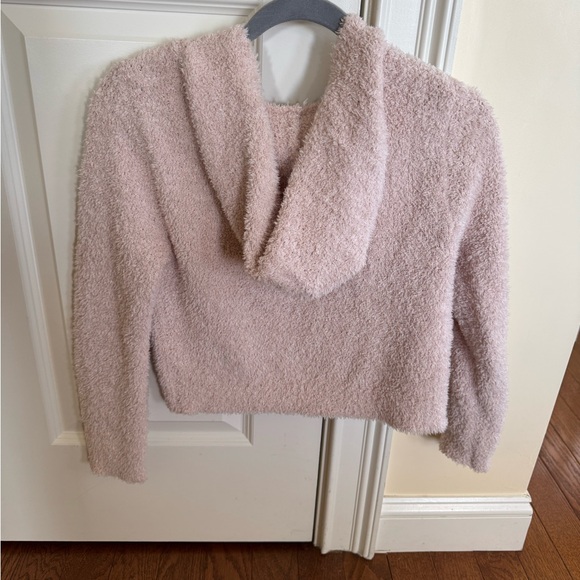 Cozy Pink Fuzzy Hooded Jacket - Picture 4 of 4